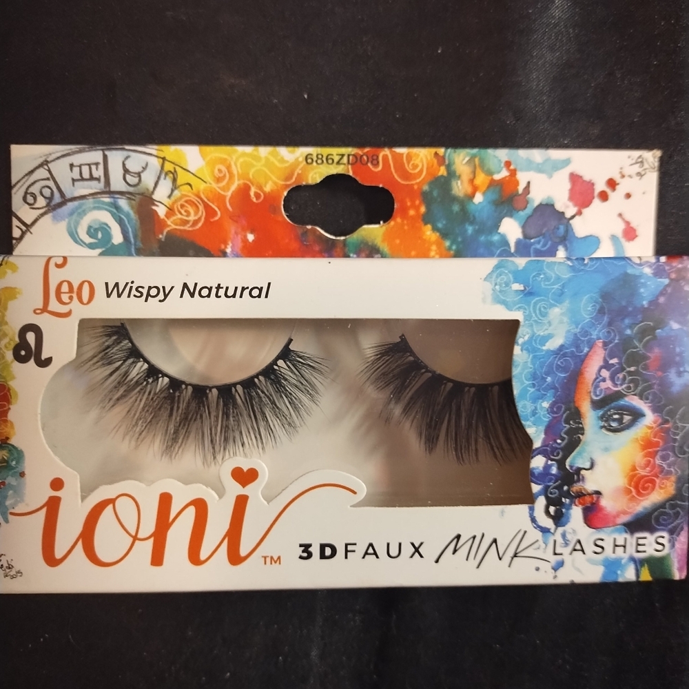 Ioni 3D Faux Mink Lashes "Leo" Zodiac Collection NIB
